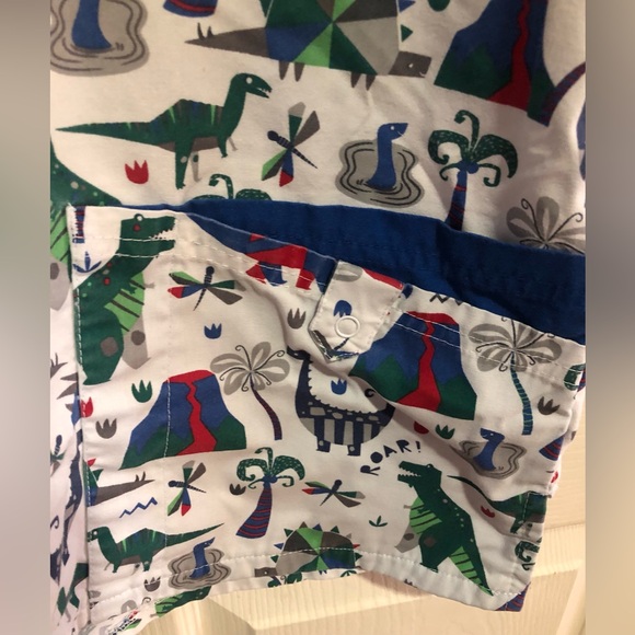 Butter-Soft dinosaur printed scrub top women’s size large - Picture 4 of 9